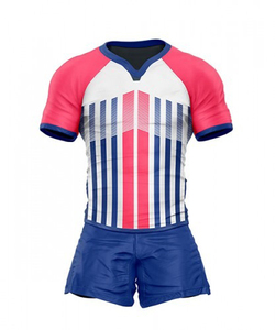 Uniforme de Rugby de Talla Grande Hecho a Medida de Alta Calidad con Manga Corta, Precio Económico, Ropa Deportiva Profesional, Impresión por Transferencia de Calor - Product Image 3