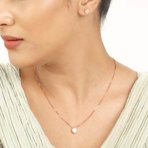 Conjunto de Joyería Nupcial Chapado en Oro Rosa con Ópalo, Perlas de Circonio y Detalles de Diamantes para Regalo de Boda - Product Image 2