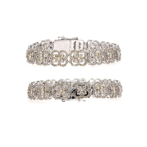 Compre en línea Pulsera de plata esterlina de lujo 925 con diamantes de laboratorio Pulseras y brazaletes de diamantes de alta calidad de diseño personalizado - Product Image 3