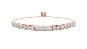 Pulsera Ajustable de Oro Sólido de 14K con Diamante Cultivado en Laboratorio, Corte Brillante, Certificado IGI, Joyería Fina Minimalista de Lujo para Mujer - Product Image 6