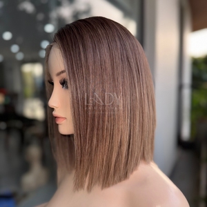 Pelucas Hermosas de la Más Alta Calidad, Cabello Humano Real 100% Vietnamita, Liso Natural, Color Personalizable, Peluca con Cierre - Product Image 6