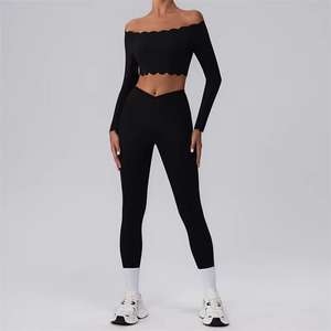 Vêtements de sport pour la gym Vêtements de yoga confortables pour le fitness Ensembles de yoga pour femmes Ensemble sans couture avec logo personnalisé fabriqué par cintre Impex - Product Image 6