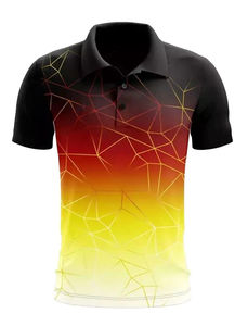 Camisa de golf de Spandex de poliéster 2024 Camisa de polo de golf con estampado de sublimación completa Camisas de golf de poliéster 100% - Product Image 5