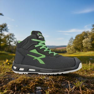 Botas de Seguridad RedLion S3S CI FO SR ESD, Talla 42 W.11, Negro/Verde - Ergonómicas y Seguras - Product Image 3