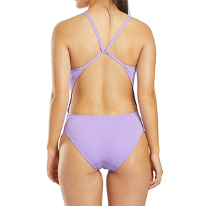 Maillot de bain une pièce pour femme, sport, entraînement, sans manches, uniforme aquatique avec logo personnalisé, vente en gros - Product Image 3