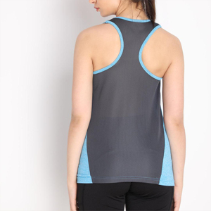 High Street personnaliser coton Spandex femmes débardeurs couleur bloc o-back longueur régulière respirant léger femmes vêtements de sport - Product Image 3
