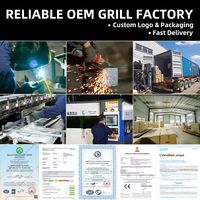 Machine à Griller Verticale Commerciale au Charbon de Bois en Acier Inoxydable Moderne 0,7 mm pour Restaurants, Vente en Gros