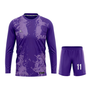Uniforme de Fútbol de Manga Larga de Último Diseño, Uniforme Deportivo de Color Sólido de Primera Calidad para Venta en Línea - Product Image 1