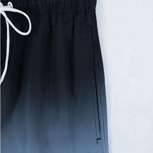 Bañador de poliéster 100% informal para hombre, pantalones cortos de playa de cintura media elásticos transpirables, forro de malla impermeable, teñido liso, envío DDP - Product Image 6