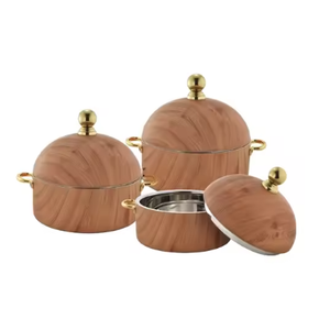 Casserole en bois écologique de haute qualité Casserole isolée de vente chaude Food & Chapati Box disponible nouvelle gamme de marmites chaudes - Product Image 5