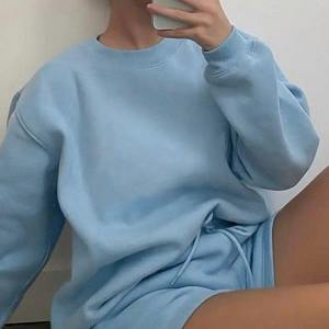 Logo personnalisé coton unisexe survêtement survêtement col rond sweat short ensemble jogging survêtement pour femmes - Product Image 2