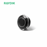Interrupteur à bouton-poussoir en acier inoxydable, étanche IP68, avec éclairage LED RGB personnalisé en forme de dôme