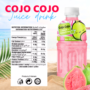 Oem/odm-320 ml vinut cojo cojo nước trái cây với NATA de Coco nước trái cây Ổi-Nhãn hiệu riêng nước giải khát nhà máy Việt Nam - Product Image 2