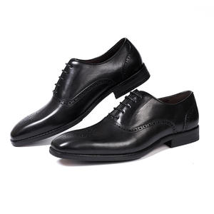 Zapatos de Vestir Formales de Cuero para Hombre con Logotipo Personalizado al por Mayor, Tallas Grandes 38-48, Transpirables, Antideslizantes, para Oficina y Negocios, Se Aceptan OEM y ODM - Product Image 4