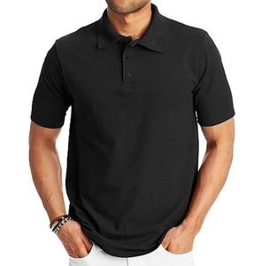 Alta calidad transpirable hombre verano manga corta liso granate Color hombres Polo camiseta para deportes Golf Polo USA - Product Image 4