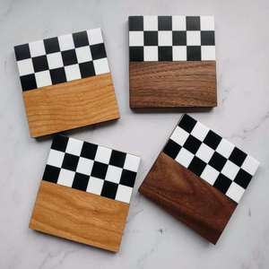 ที่รองแก้วไม้แนวศิลปะทำด้วยมือลวดลายดั้งเดิมที่ซับซ้อนดีไซน์คลาสสิกทนความร้อนเป็นมิตรกับสิ่งแวดล้อม - Product Image 3