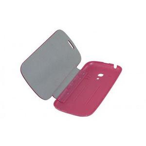 Funda con tapa rosa para Samsung I8190 Galaxy S3 Mini, elegante funda tipo libro - Product Image 1
