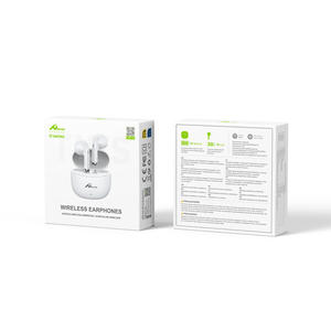 DIGITALOME OEP-02 BT White In-Ear Style <b>Wireless</b> Earphone <b>Microphone</b> Type C Earbugs LED Battery <b>bluetooth</b> Gaming Headset - Product Image 2