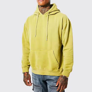 Hombres 100% algodón grueso peso pesado de alta calidad en blanco de gran tamaño streetwear logotipo personalizado sudaderas con capucha - Product Image 6