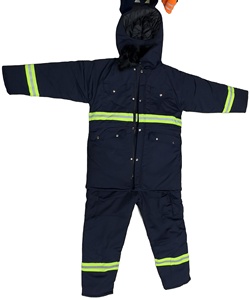 Ensemble de vêtements de travail pour chambre froide, veste et pantalon respirants, haute visibilité, vêtements de travail en coton, protection contre le froid, vêtements pour hommes - Product Image 5