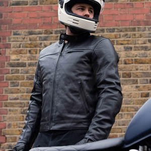 Elegante chaqueta de cuero Pu para hombre Vintage motociclista Slim Fit Casual otoño primavera abrigo moda Stand Collar prendas de vestir exteriores - Product Image 3