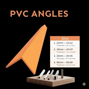 Perfil de Esquina de Plástico Extruido en Forma de L de PVC Rígido de Tamaño Personalizado para Paneles de Muebles, Bordes de Paredes y Protección de Superficies - Product Image 1