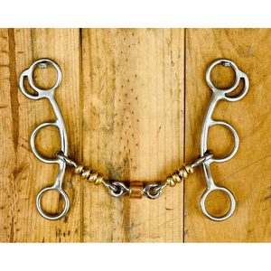 Boquilla de boca de elevador de cuentas de latón de 3 piezas ecuestres Boquilla Lisa pulida Todo tipo de brocas de boca de caballo están disponibles - Product Image 3