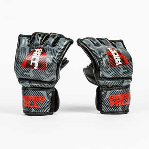 Guantes de Boxeo de Medio Dedo Warriors MMA, 12 oz, Cuero Sintético con Cierre de Cordones en la Muñeca, Logotipo Personalizable - Product Image 2