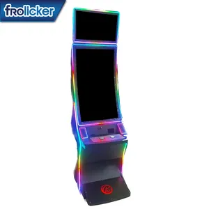 Varias máquinas de juego populares Vertical 43 "+ 24" gabinete de monitor táctil curvo con botón de empuje tragamonedas maquina de juegos