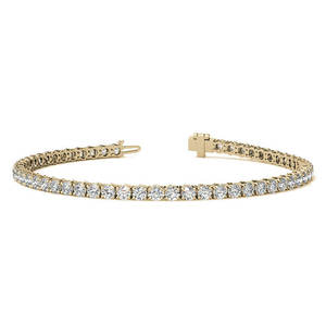 Bracelet tennis Legacy Luxe 6.00 CTW en diamants, or blanc ou jaune 14 carats, bijoux élégants - Product Image 4
