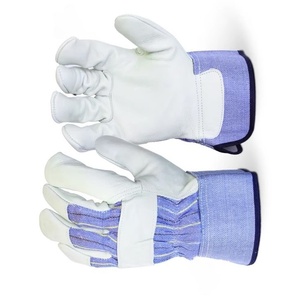 Elite-guantes de cuero de vaca de grano Premium con manguito de seguridad, guantes de seguridad para el trabajo con resistencia a perforaciones - Product Image 4