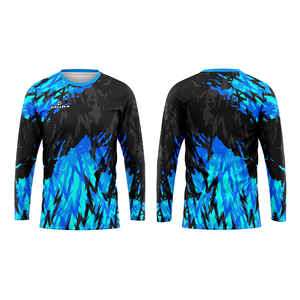 Jersey de Motocross Personalizado con Estampado Digital para Hombre, Transpirable, Resistente al Viento, con Paneles Laterales Elásticos en Cuatro Direcciones - Product Image 1