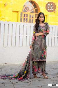 LANCEMENT DE LA NOUVELLE TENTURE FESTIVE KURTI PENT AVEC TISSU DUPATTA MOUSSELINE LOURDE DOUCE AVEC IMPRESSION NUMÉRIQUE - Product Image 2