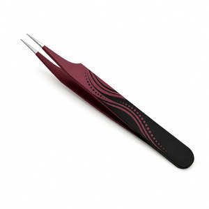แหนบตัดขนตา SHEARS BEAUTY ทำจากสแตนเลสอย่างดี ด้ามจับไล่เฉดสีมารูน ปลายเรียบ ป้องกันไฟฟ้าสถิต ดีไซน์น้ำหนักเบา ขนาด 10 มม. - Product Image 2