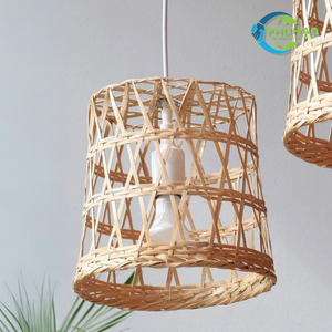 Lámparas de candelabro de bambú de ratán hechas a mano vietnamita, encanto rústico y belleza natural para tu espacio vital - Product Image 4