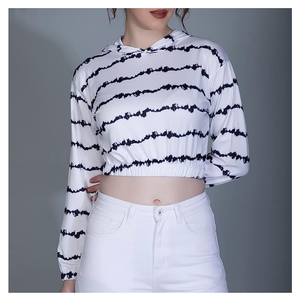 Nouveau design de sweat à capuche pour femmes avec logo personnalisé imprimé prix de gros de tissu tissé Tie Dye Technics - Product Image 4