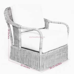 Chaise en osier Meubles en rotin Fauteuil en rotin Chaise de salle à manger en rotin de haute qualité et bon prix pour la fête de mariage intérieure et extérieure - Product Image 4