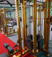 BN Commercial – Appareil de musculation tout-en-un 4 stations avec poulies doubles réglables et lat pulldown