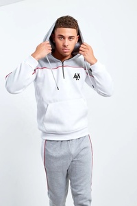 Chándal para hombre color blanco y gris Sudadera con capucha chándal personalizado chándal de lana fabricado por Huzaifa P - Product Image 5