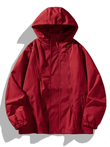 Top de lana gruesa para hombre y mujer, cárdigan con cuello levantado para Primavera, otoño e invierno, nueva chaqueta de sudadera con estampado frontal forrado - Product Image 3