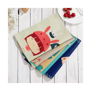 Contemporary Grid <b>Green</b> Geometric 13x18in <b>Table</b> Mat Made With Reactive Print 240GSM Weight Ideal For Stylish Dining Buyers - Product Image 6