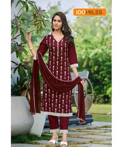 Beautiful Indian Lawn Cotton Stitched Party Suit for Ladies in Casual Elegant Boutique Design with Dupatta and Sharara Set - Product Image 6