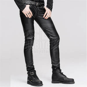 กางเกงหนังผู้ชายผลิตในปากีสถาน ทนทานและสวมใส่สบาย หนังแท้นุ่ม ดีไซน์ทันสมัยสำหรับใส่ลำลอง - Product Image 2