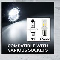 Feux LED TCYATO pour moto, phares LED, faisceaux hauts et bas à haute luminosité, double griffe S2 électrique
