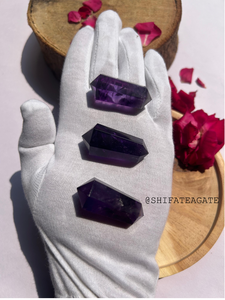 Venta al por mayor de amatista natural, punta de lápiz de doble punta, Varita de cristal, piedra curativa pulida para meditación Reiki Feng Shui - Product Image 2