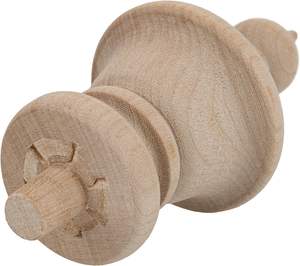 Broche en bois non finie, Broches en bois non peintes pour l'artisanat, Fourniture de chaises en bois - Product Image 3