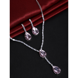 Radiant Allure Gold Plated Stainless Steel <b>Statement</b> <b>Necklace</b> Set Bold Fine Jewelry for Parties and Bridal Occasions - Product Image 1