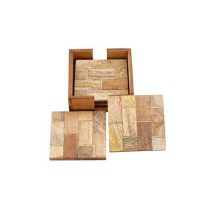 Nouvellement arrivé personnalisé bois et laiton incrustation thé métal incrustation fabricant et exportateur nouveau Design vaisselle bois - Product Image 6