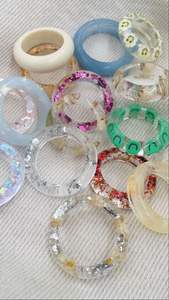 สินค้าเครื่องประดับสร้อยข้อมือแฟชั่นกำไลข้อมือแฟชั่นกำไลข้อมือแฟชั่นขนาดใหญ่อินเทรนด์ใหญ่ใหญ่ใหญ่เกินจริงหลายสีอะคริลิคเรซิ่น - Product Image 6