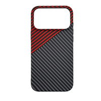 Casing Ponsel Motif Serat Karbon untuk Iphone 16 Pro Max 15 Plus Anti Jatuh Pelindung Custom Waterprint